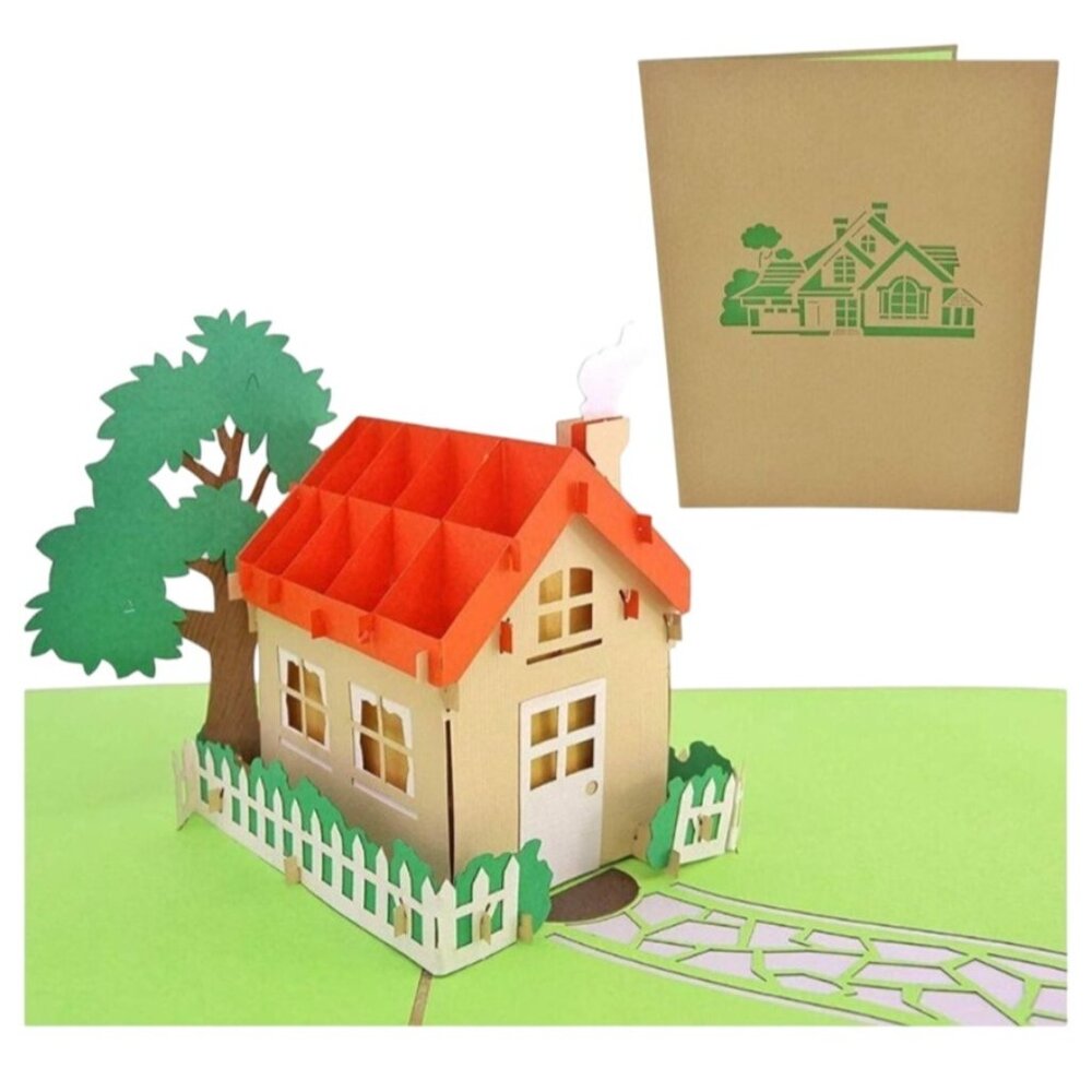 PopLife Family House 3D Pop Up Card House Warming New Home Housewarming Party